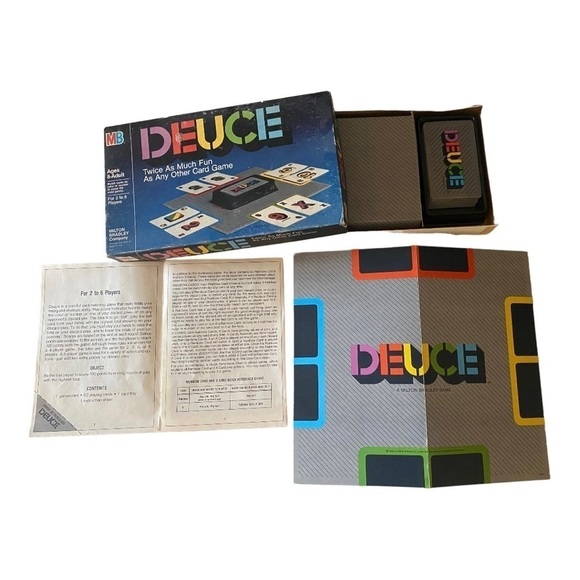 VINTAGE 1985 DEUCE Milton Bradley board game - Picture 7 of 9